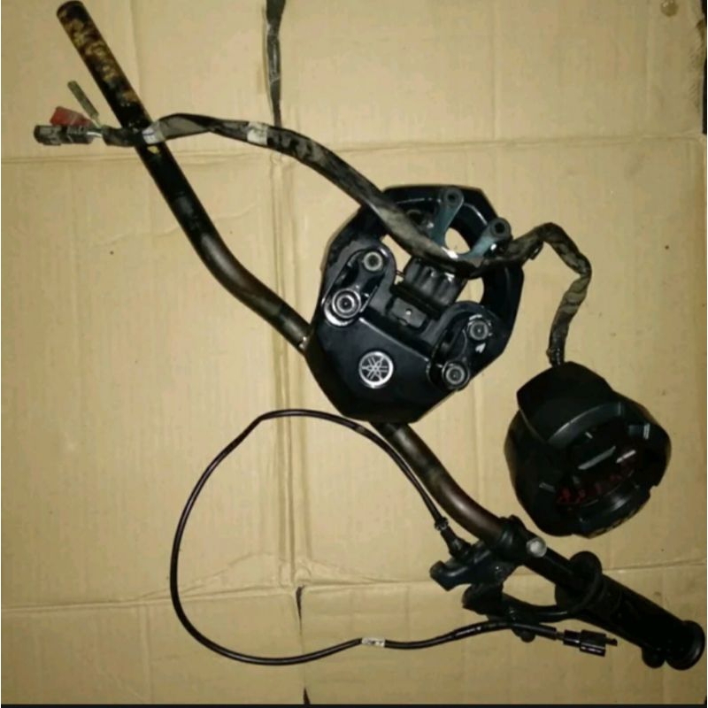 bracket dudukan plat stang stir set speedometer cover original yamaha xride x ride 115 old 2bu
