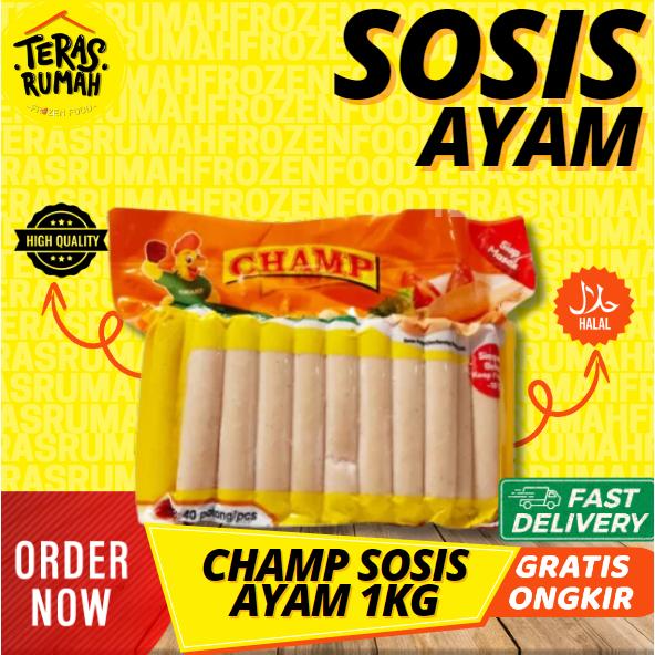 

CHAMP - SOSIS AYAM 1KG/40px