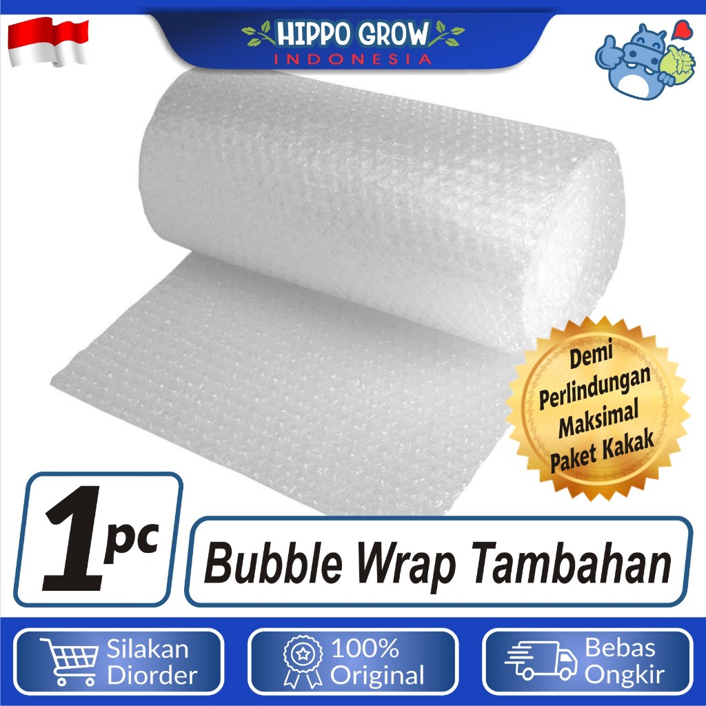 

Extra Packing Bungkus Kemasan Bubble Wrap Lakban Tambahan untuk Keamanan Paket Pesanan Kakak