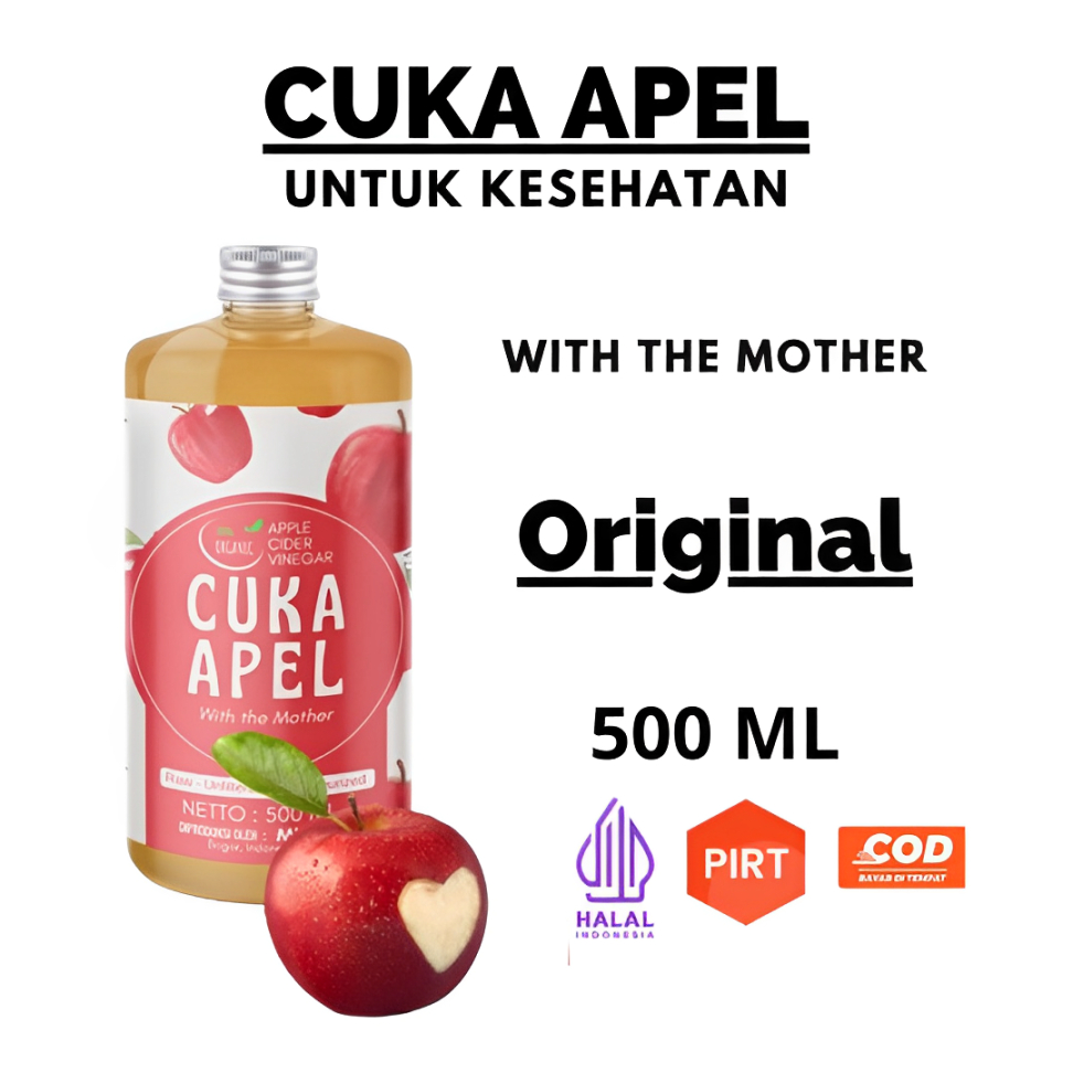 

CUKA APEL ORIGINAL UNTUK KESEHATAN WITH MOTHER ORGANIK BISA UNTUK DIET , DIABETES KULIT WAJAH SEHAT