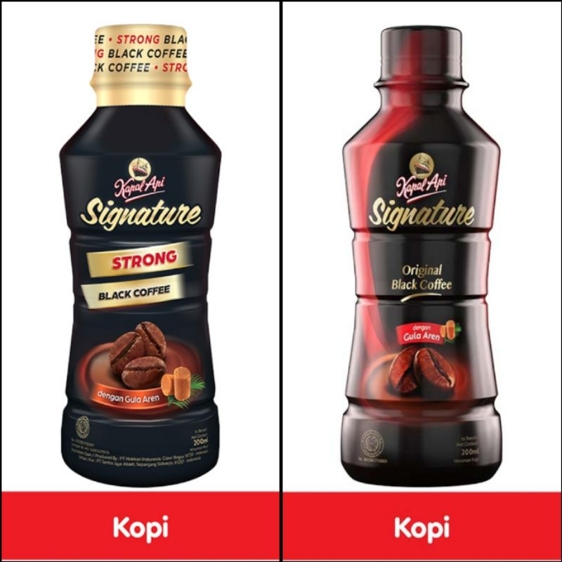 

Kapal Api Signature Rasa Original Dan Strong Black Coffee isi 200 ml