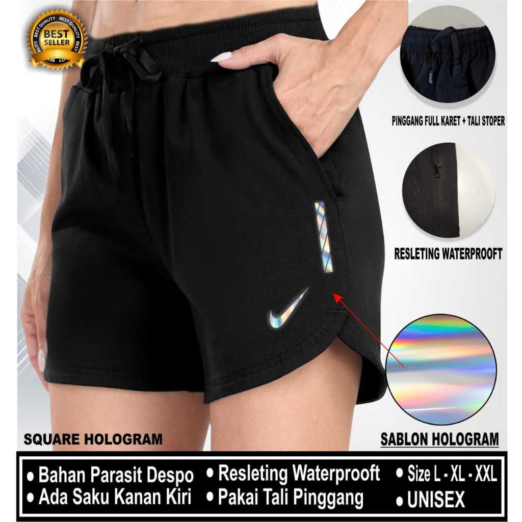 Celana Pendek Running Parasut Pria Wanita Jumbo Celana Olahraga Parasut Despo