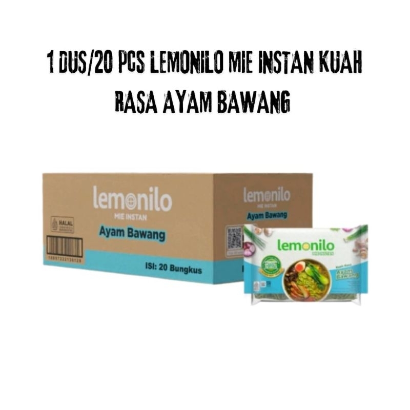 

1 DUS/20 PCS LEMONILO MIE INSTAN KUAH RASA AYAM BAWANG KEMASAN 60 GRAM TStore