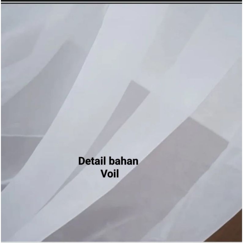 Vitrase Gorden Tirai Jendela Minimalis Dalaman Gorden Bonus Kaitan