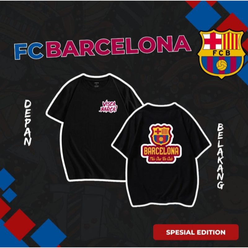 kaos bola, desain club BARCELONA