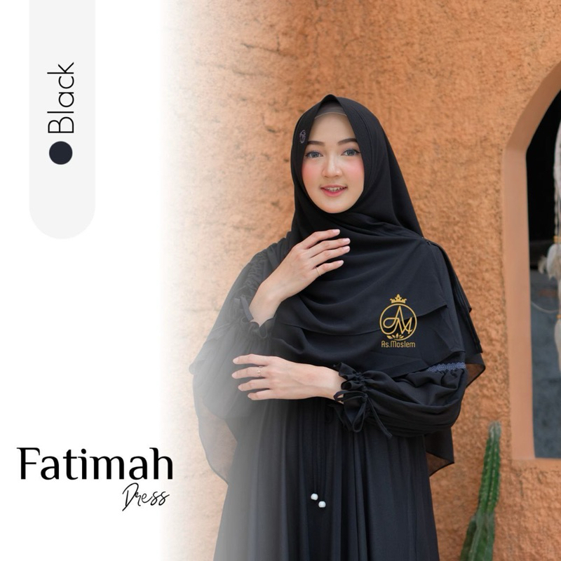 AS MOSLEM | GAMIS DRESS SET KHIMAR FATIMAH BUSUI WANITA DEWASA