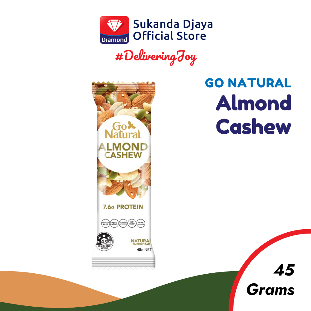 

Go Natural Snack Bar Sereal Sehat Tinggi Serat Almond Cashew