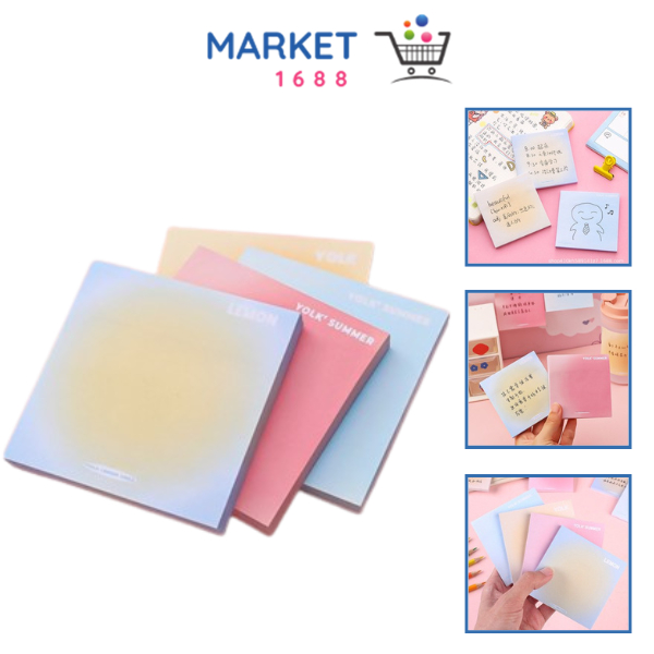 

Market1688 Sticky Notes Gradasi Lucu Polos 50 Lembar Memo Tempel Gradasi Warna-Warni 50Lembar Tempelan Kertas Catatan Memo Bookmark Notepad Alat Tulis Kantor Sekolah