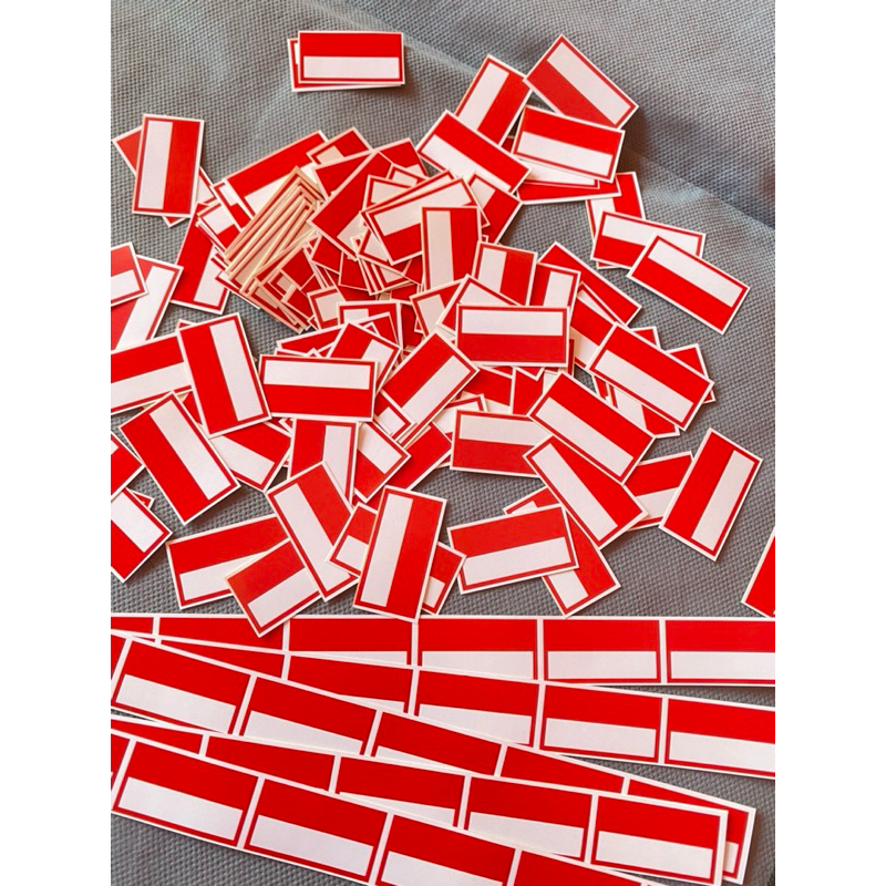 

Stiker Bendera Tempel pipi 1pack 1000pc