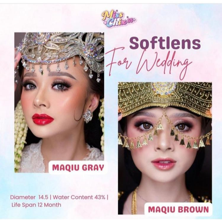 Softlens MISSCHIX MAQIU MAIPIR TWINKLE MAITAQIU Normal s/d -6.00 grey brown dia 14.5mm