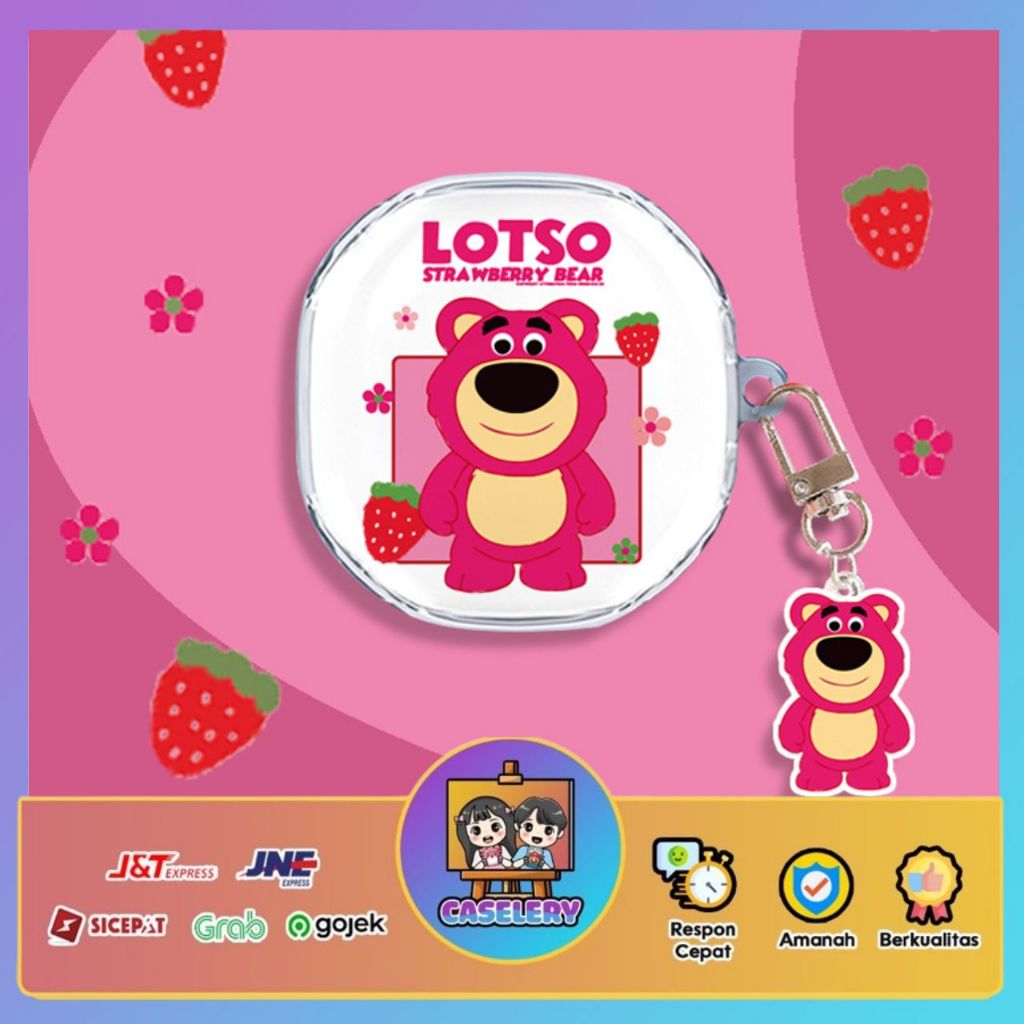 Case WM01 WM02 Baseus Encok Earphone Silikon Karakter Kartun 3D 33- Lotso Bening