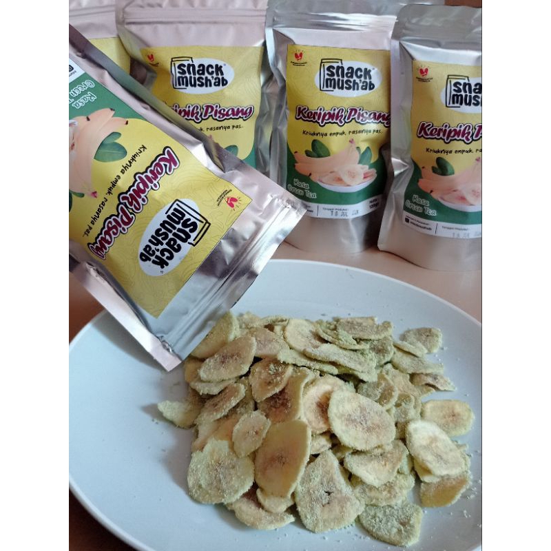 

Snack Mush'ab - Keripik Pisang Rasa Greentea isi 120gr