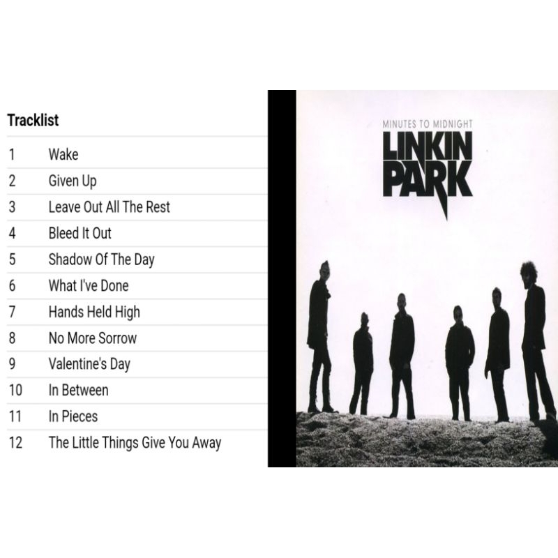 linkin park minutes to midnight cd album 2007
