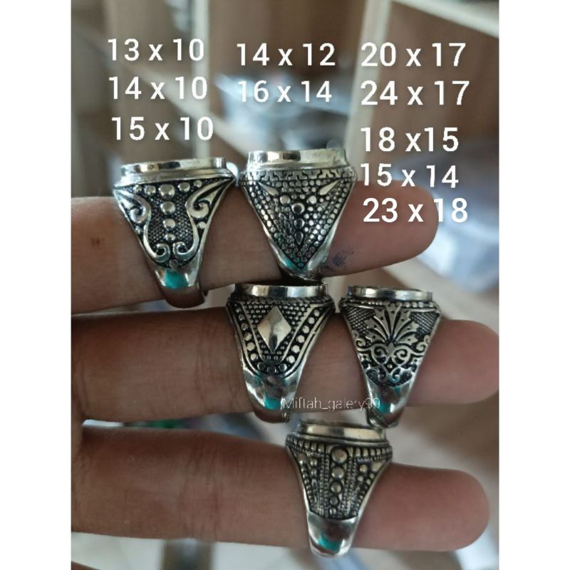 Emban cincin alpaka 24x17 13x10 14x10 14x12 18x15 13x12 20x17 15x10 16x14 14x11 23x18 24x18 15x11 13