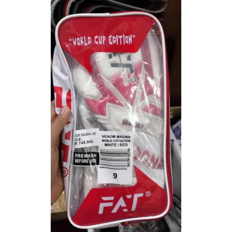 TERBARU FAT VENOM ALTUS RED WHITE SARUNG TANGAN KIPER 2020