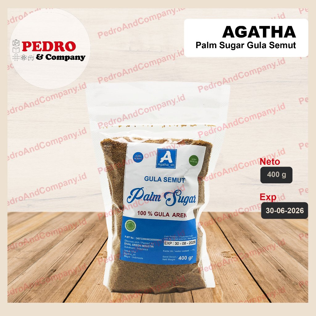 

Agatha gula semut palm sugar gula aren 400 gram - brown sugar