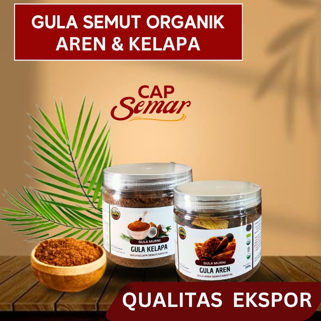 

Gula Aren & Kelapa Bubuk Organik 300 Gr / Gula Semut 100% ASLI Nira Murni Kualitas EKspor