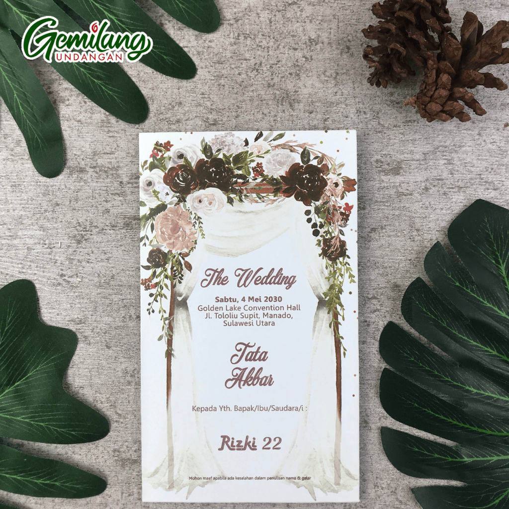 Blanko Undangan Pernikahan RIZKI 22 Termurah
