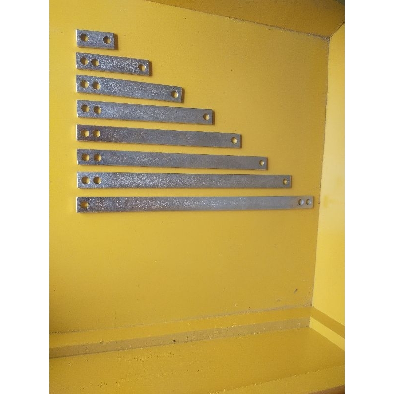 [CROME GALVANIS] BREKET KNALPOT PLAT GANTUNGAN KNALPOT LURUS 5CM-40CM
