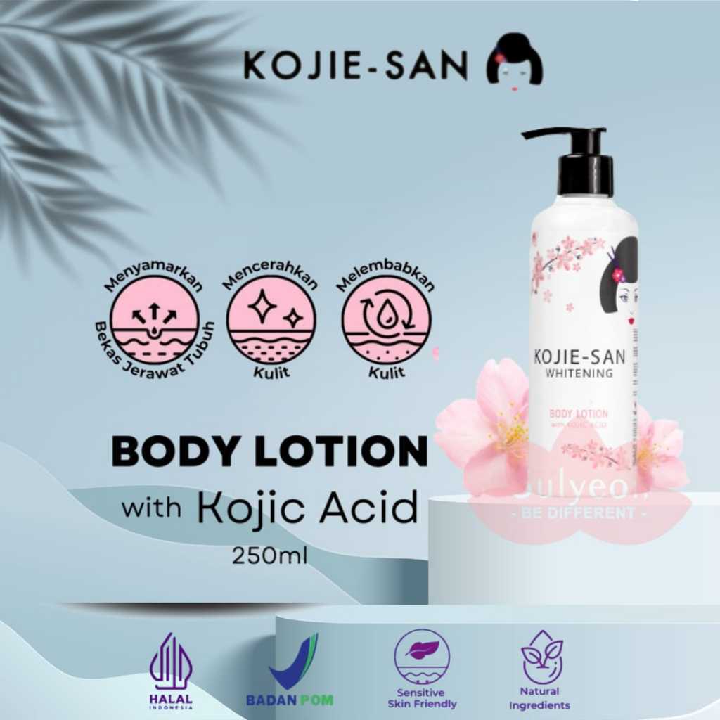 [BPOM] Kojie-San Body Lotion Kojic Acid/handbody/Perawatan Kulit/Perawatan Tubuh 250ml