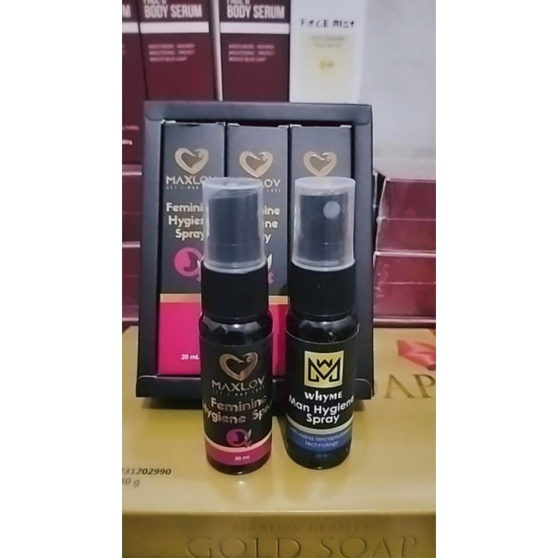 (2 botol) feminine hygiene spray+ Man hygiene spray