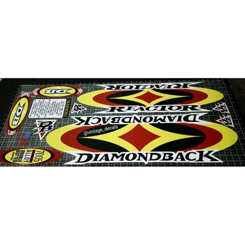decals replacement BMX diamondback db reactor