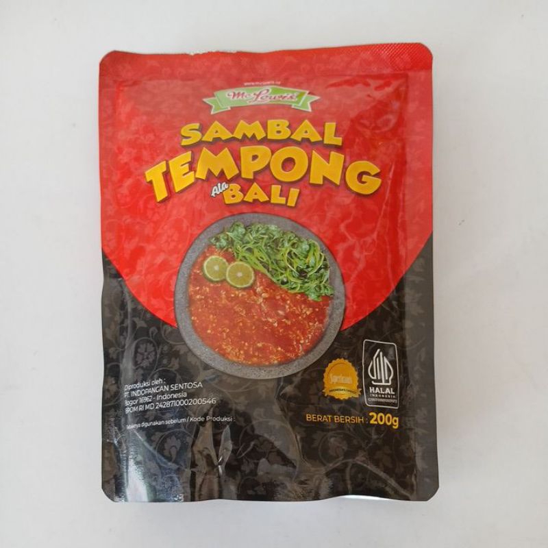 

aneka sambal/sambal tempong ala bali 200gr mc lewis /sambal terasi 200gr/sambal extra pedas 888