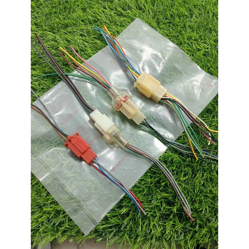 SOKET MALE FEMALE SOKET MOTOR OLD PIN 3 4 6 9 original bawaan motor