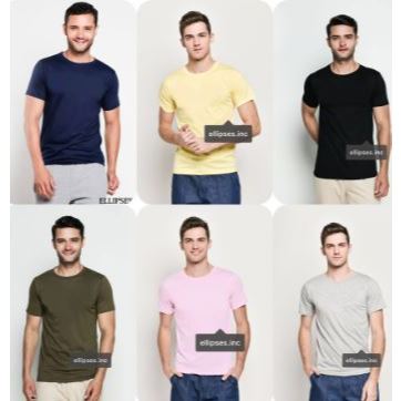 Ellipsesinc - Kaos Oversize Pria Wanita Polos - Putih