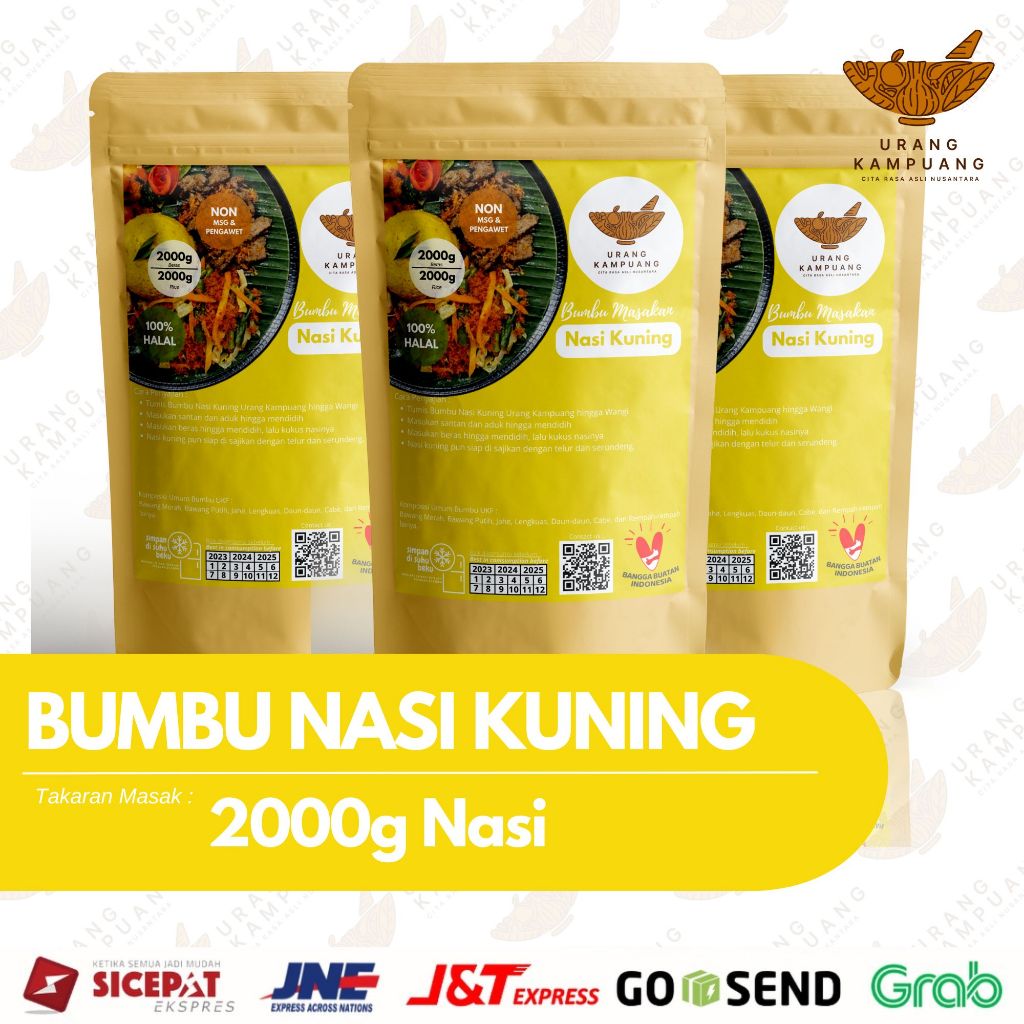 

Bumbu Nasi Kuning 2000g Nasi Urang Kampuang