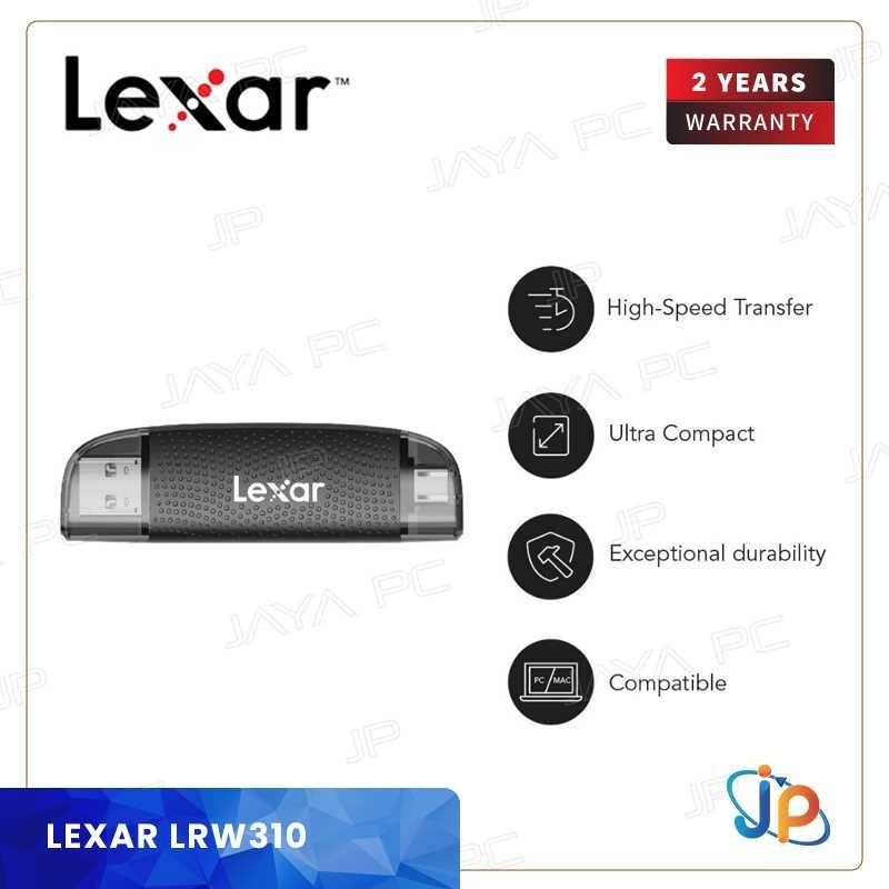 Lexar LRW310X MicroSD & SD Card OTG Dual Slot Card Reader USB-C 3.2