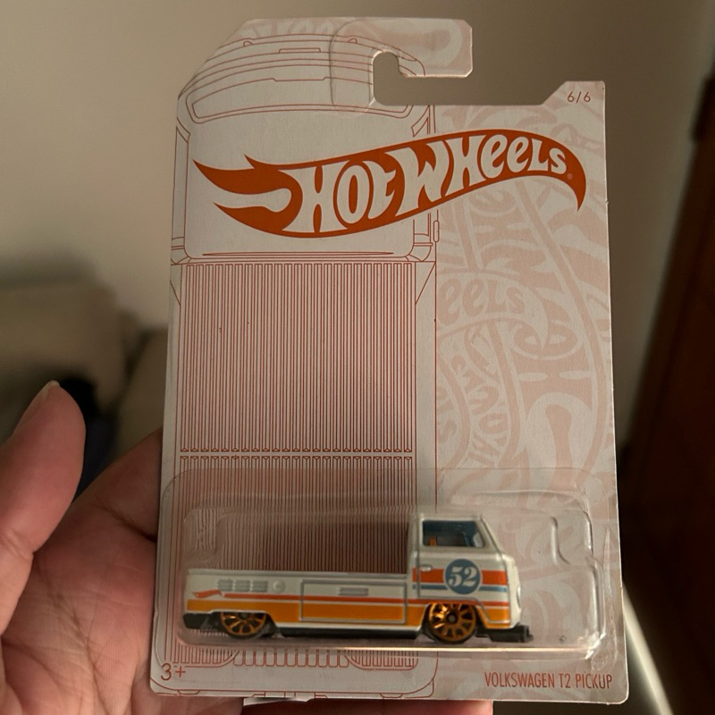 Hot Wheels Volkswagen T2 Pickup Pearl and Chrome Series 2020 52nd Anniversary - Pearl White