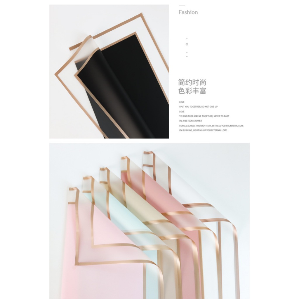 

Kertas Wrapping Gold Line Korean Bouquet Kertas Buket Bunga Korea