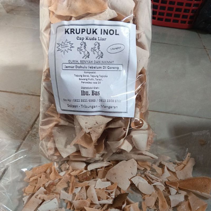 

Krupuk Inul kemasan 500gr
