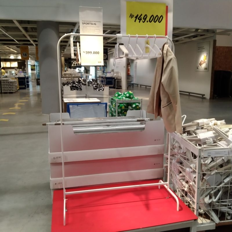 MULIG ikea Rak Gantung Baju Gantungan Baju Gawang Jualan Baju Bazar Bongkar Pasang