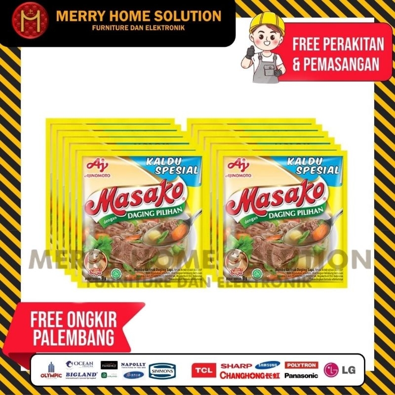 

Masako kaldu bubuk renceng ayam dan sapi 1pcs sachet penyedap rasa ajinomoto