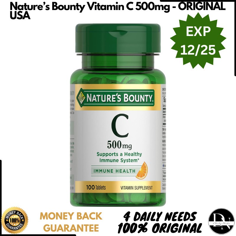 Nature Bounty Vitamin C 500mg Original USA