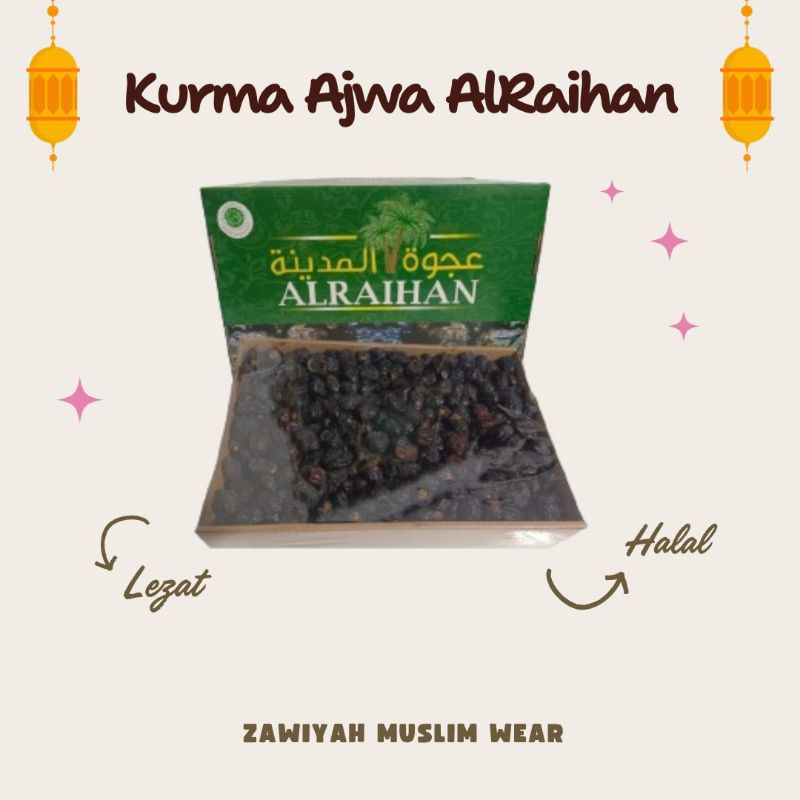 

KURMA AJWA ALRAIHAN 500g, 1 Kg, 3Kg MAKANAN CEMILAN OLEH OLEH HAJI DAN UMROH COCOK UNTUK BUKA PUASA RAMADHAN