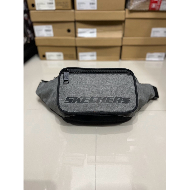 TAS SKECHERS GREY SLING BACK BAG SKESWB7439GY TAS SELEMPANG SKECHERS WAIST BAG ORIGINAL