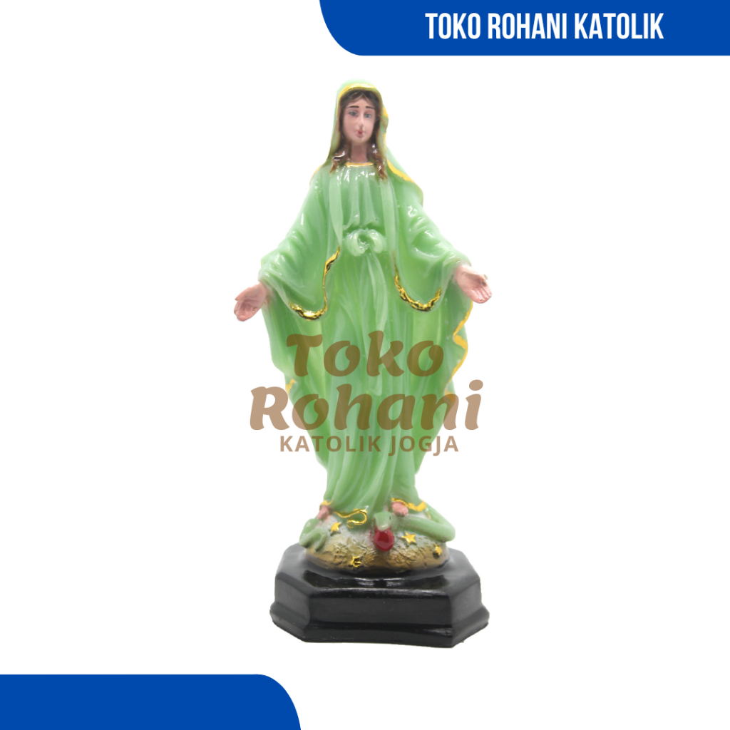 PATUNG MARIA 25 CM FOSFOR (Glow in the Dark) / PATUNG BUNDA MARIA / PATUNG KATOLIK FOSPOR