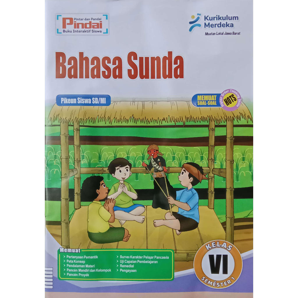 Buku LKS Bahasa Sunda Kurikulum Merdeka Kelas 6 SD/MI Semester 1