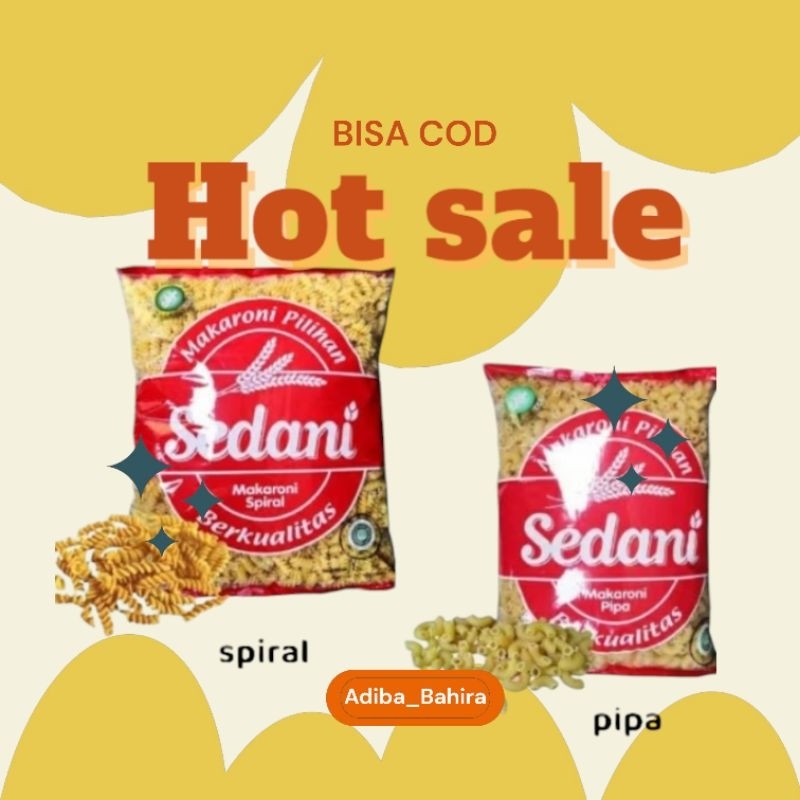 

MAKARONI SEDANI PIPA atau SPIRAL 1 kg