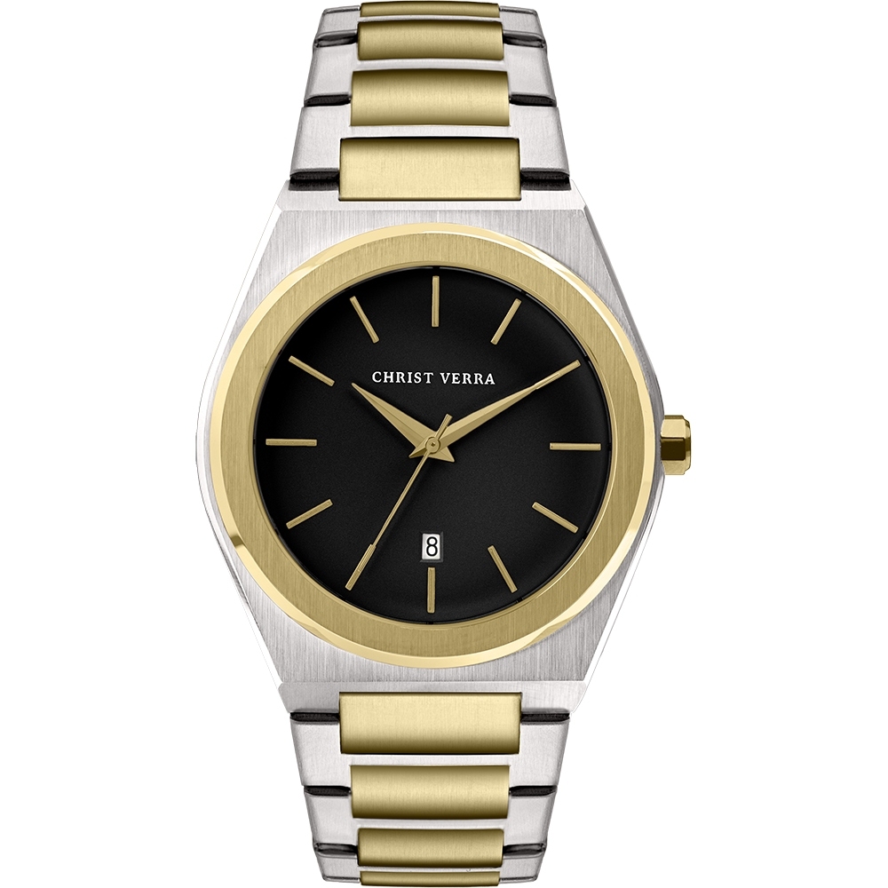 Jam Tangan Pria Tali Rantai Christ Verra CV 10985G-13 BLK