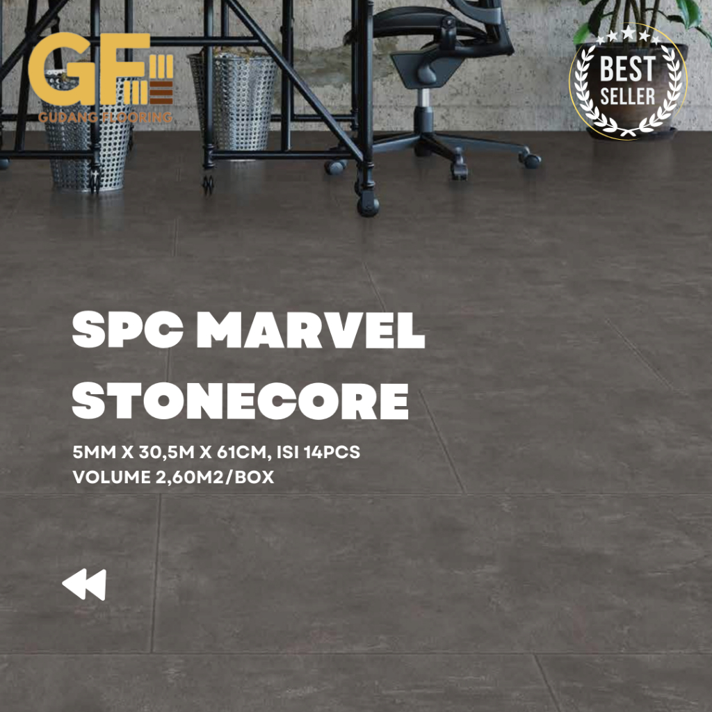 VINYL SPC MARVEL STONECORE | Lantai Vinyl SPC 5mm | Vinyl SPC Flooring