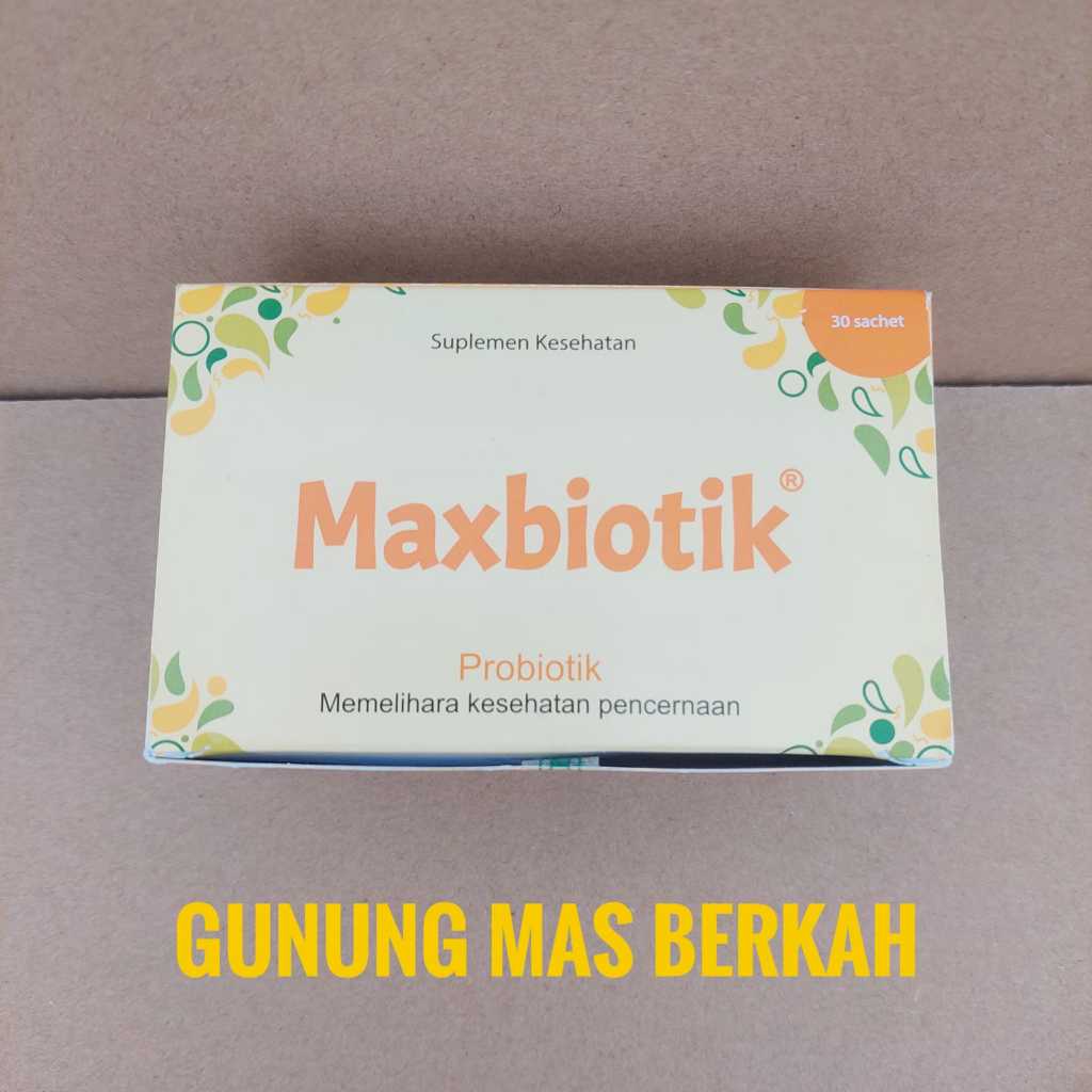 MAXBIOTIK Maxbiotik maxbiotik  - Memelihara Kesehatan Pencernaan - Isi 30 Sachet (Per Box)