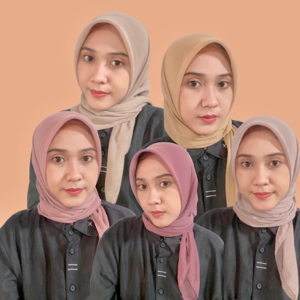 HIJAB 40 WARNA SEGIEMPAT PARIS JADUL POLOS PREMIUM