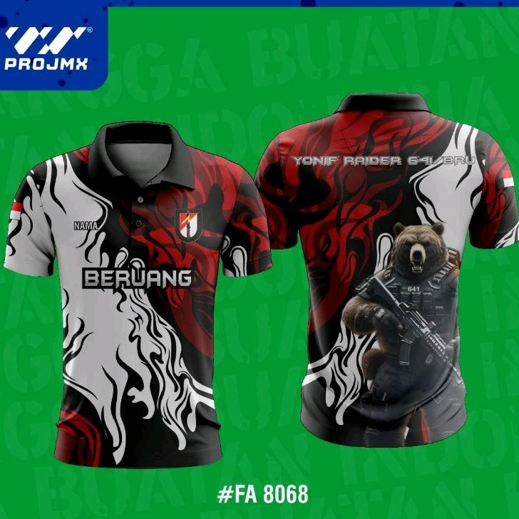 PROJMX - KAOS JERSEY FULL PRINTING YONIF RAIDER (BISA CUSTOM)