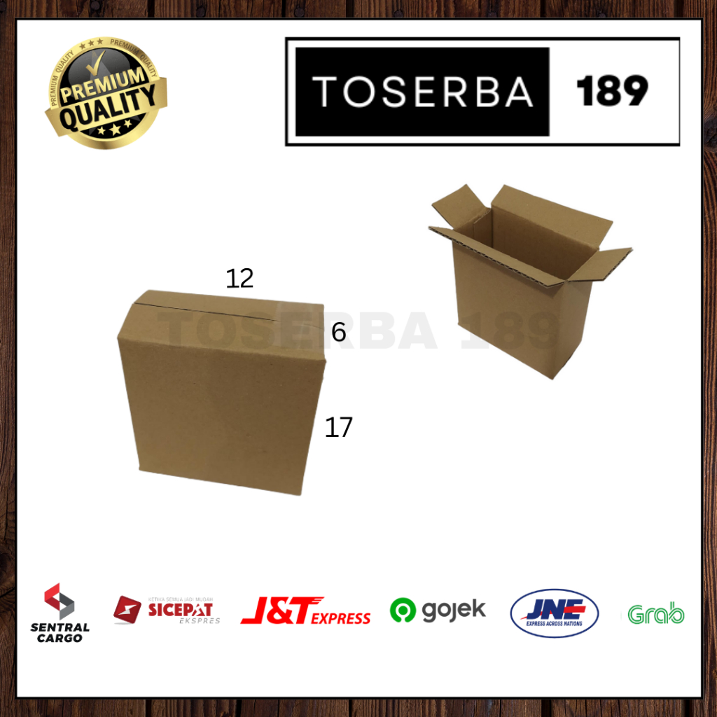 

Kotak kardus box packing uk 12x6x17 SHEET POLOS
