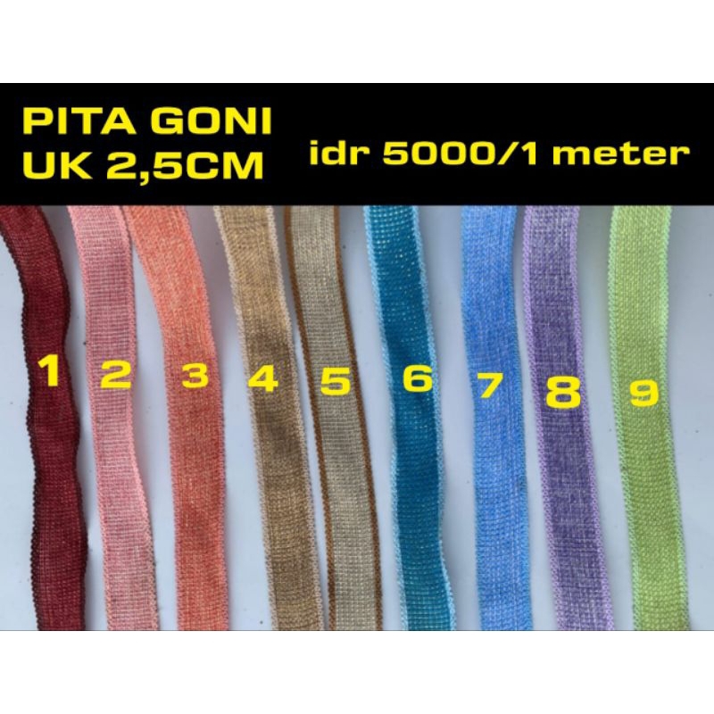 

pita goni 1 meter UK 2,5 cm