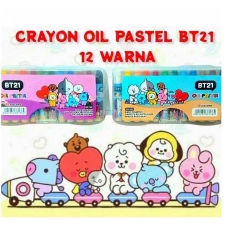 

Crayon Pastel Fancy BT21 12 warna / Oil Pastel